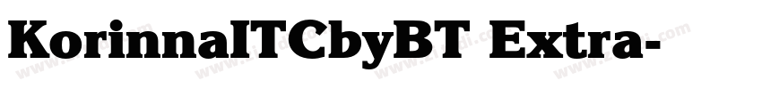 KorinnaITCbyBT Extra字体转换